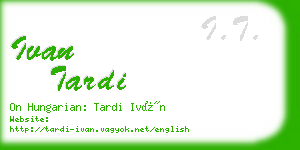 ivan tardi business card